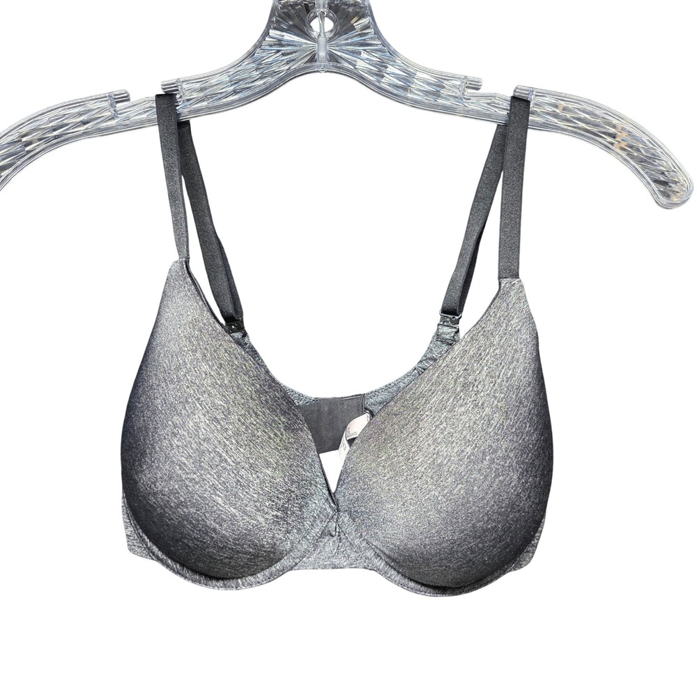 Victoria's Secret T-Shirt Lightly Lined Demi Bra Gray Heather 32DDD 402481-QAG